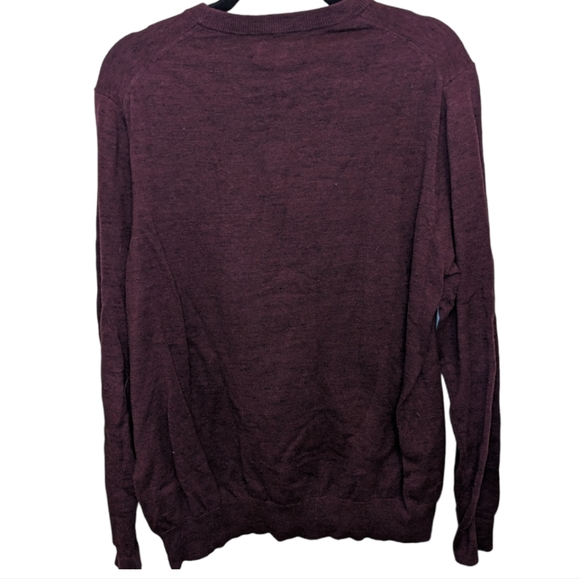 1901 Men’s 100% Cotton Burgundy Sweater L 🍂 - Picture 2 of 7